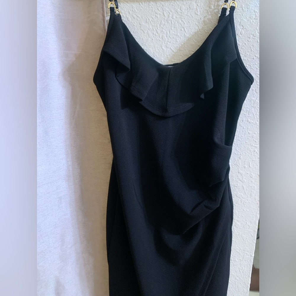 Black mini dress